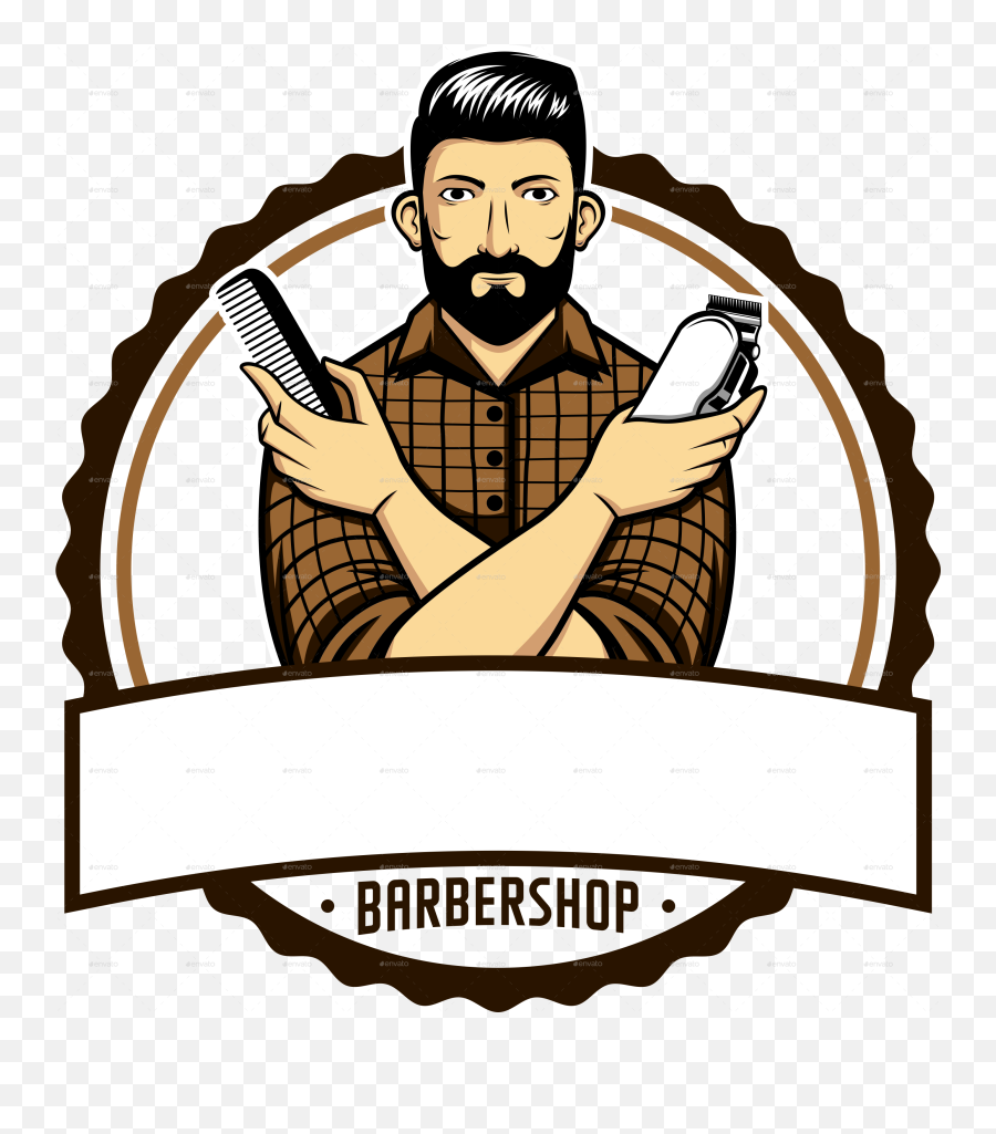 Barber Shop Png Transparent Barber Shoppng Images Pluspng - Barber Shop Logo Vector Png Emoji,Barber Emoji