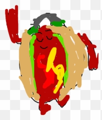 Whou0027s the Snapchat Hot Dog Dance Battling Draw - Illustration Emoji