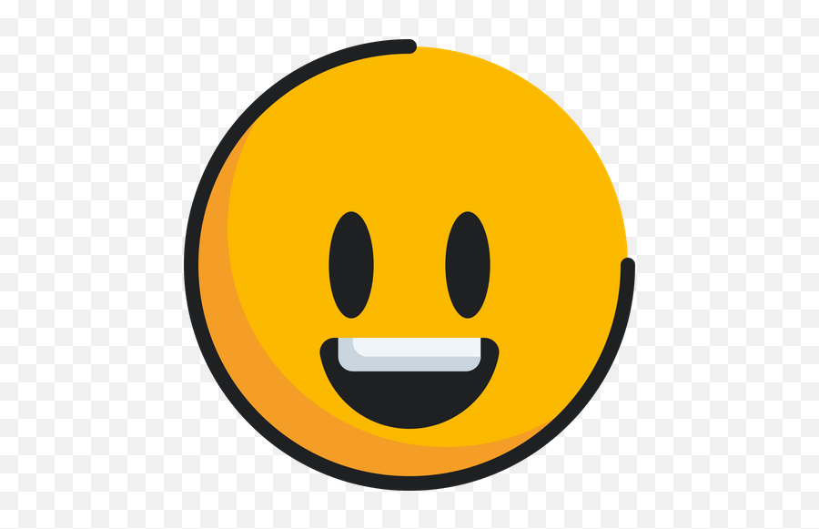 Grinning Emoji Icon Of Colored Outline - Smiley,Disbelief Emoticon