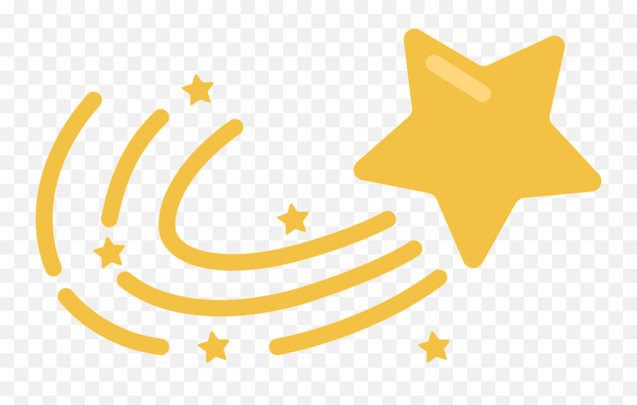 Shooting Star Clipart - Horizontal Emoji,Shooting Star Emoji