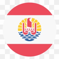 French Polynesia Flag Vector Emoji Icon - Flag Circle Of French Polynesia,French Flag Emoji