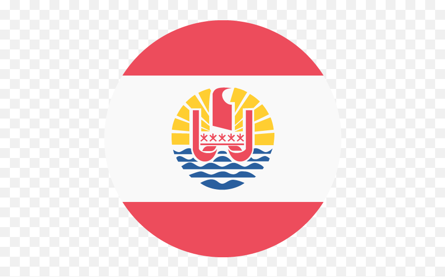 French Polynesia Flag Vector Emoji Icon - Flag Circle Of French Polynesia,French Flag Emoji