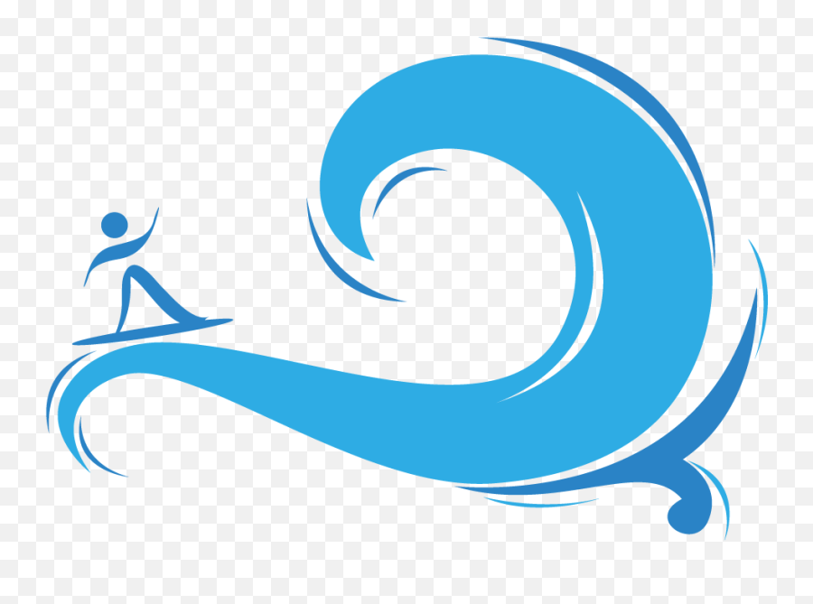 Download Surfing Wave Euclidean Vector Figures Hand - Painted Wave Vector Transparent Png Clipart Emoji,Wave Emoticon