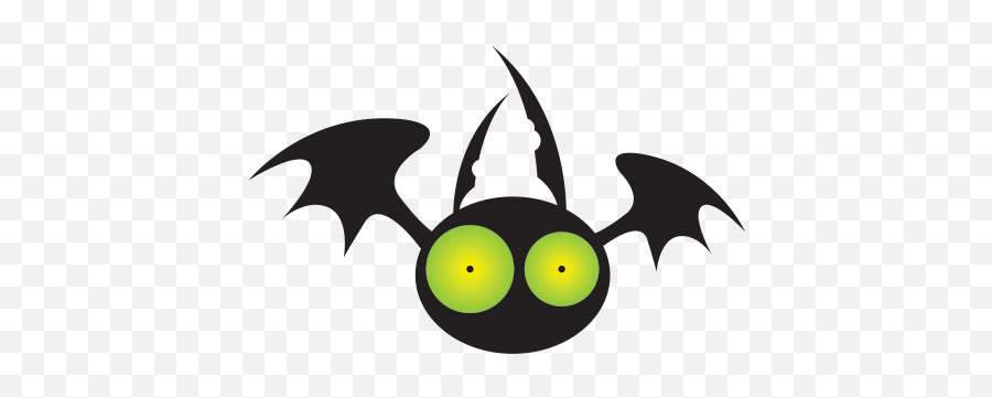 Printed Vinyl Dracula Vampire Bat - Cartoon Bats Emoji,Bat Emoticon