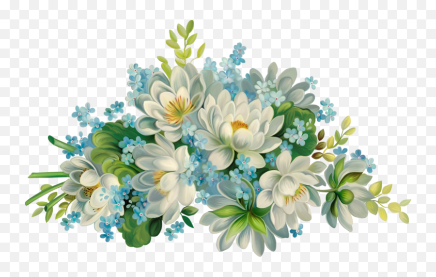Download Painted Watercolor Lotus Design Floral White - Green Flowers Painting Png Emoji,Lotus Emoticon