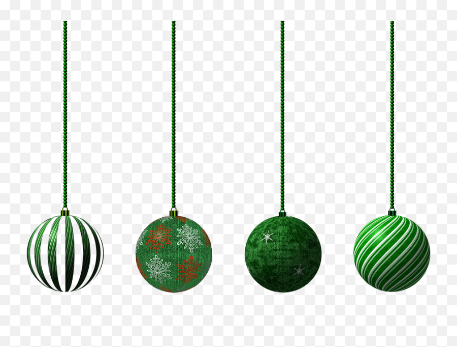 Baubles Balls Decoration - Stripes Christmas Balls Emoji,Ball And Chain Emoji