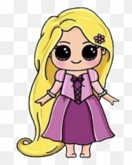 Rapunzel Tangled - Cute Easy Drawing Emoji
