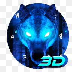 Ice Wolf 3d Keyboard Theme - Icon Lobo Emoji