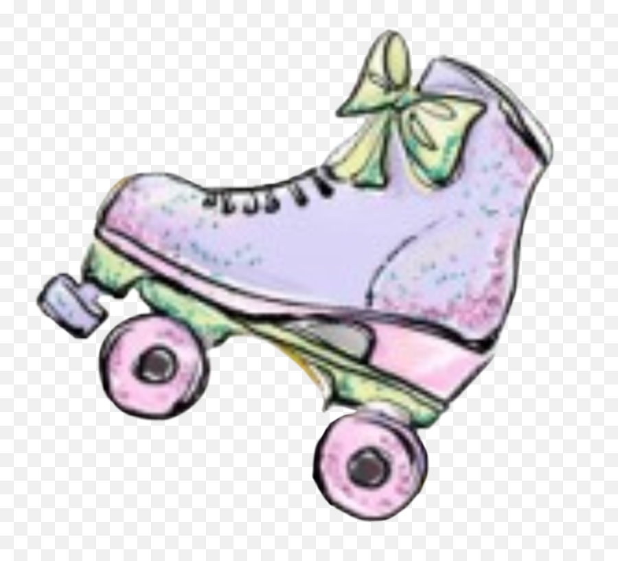 Watercolor Skate Skates Skating Skater - Roller Derby Emoji,Skating Emoji