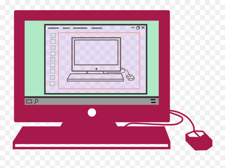 Computer Screen Desktop Device Pc - Computer Monitor Emoji,Emojis For Computer Keyboard