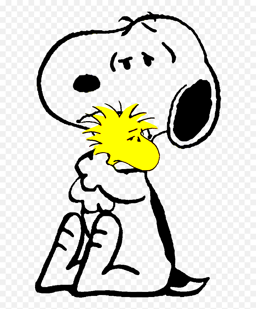 Snoopy Png - Snoopy Woodstock Hugging Emoji,Thought Balloon Emoji