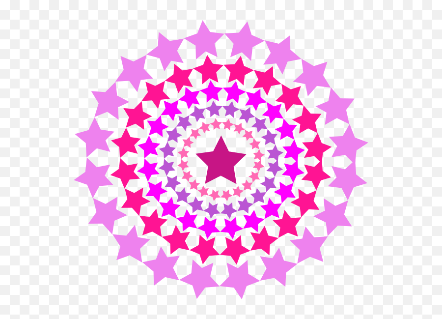 Circle With Pink Stars - Purple Stars In A Circle Emoji,Emoji Super Mario