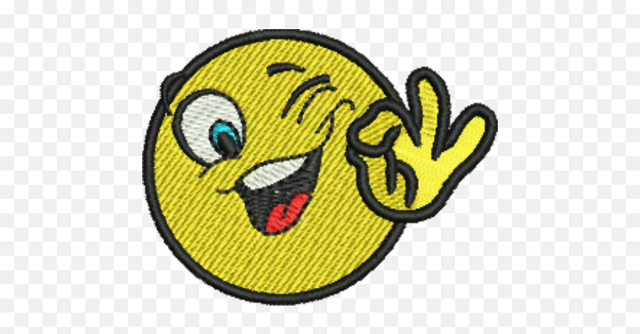 Emoji Winking Ok Iron - Emblem,Ok Emoji
