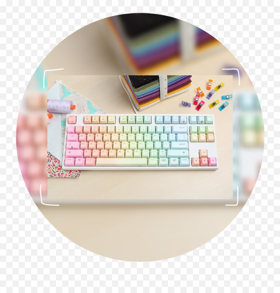 Aesthetic Circle Rainbow Keyboards - Kbd8x Mkii Emoji,Rainbow Love Emoji Keyboard