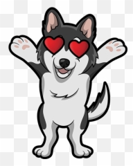 Huskymoji - Husky Clipart Emoji,Husky Emoji