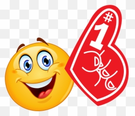 Foam Finger Emoji Decal - Emoticon