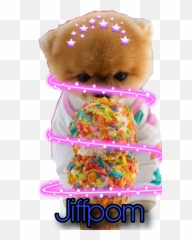 I Love Jiffpom Cute Puppy Dog - Cutest Emoji