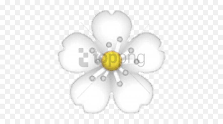 Flower Emoji Transparent Png Image With Transparent - White Flower Emoji,Plant Emoji Transparent