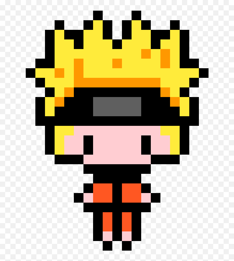 Pixilart - Kawaii Naruto Uzumaki By Raineconcepcion Small Naruto Perler Beads Emoji,Happy Emoticon Kawaii