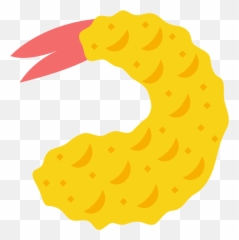 Fried Shrimp Emoji Clipart -
