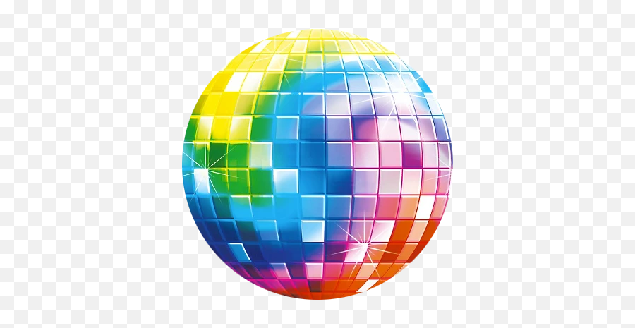 Disco Ball Plastic Cutout - Color Disco Ball Png Emoji,Disco Ball Emoji