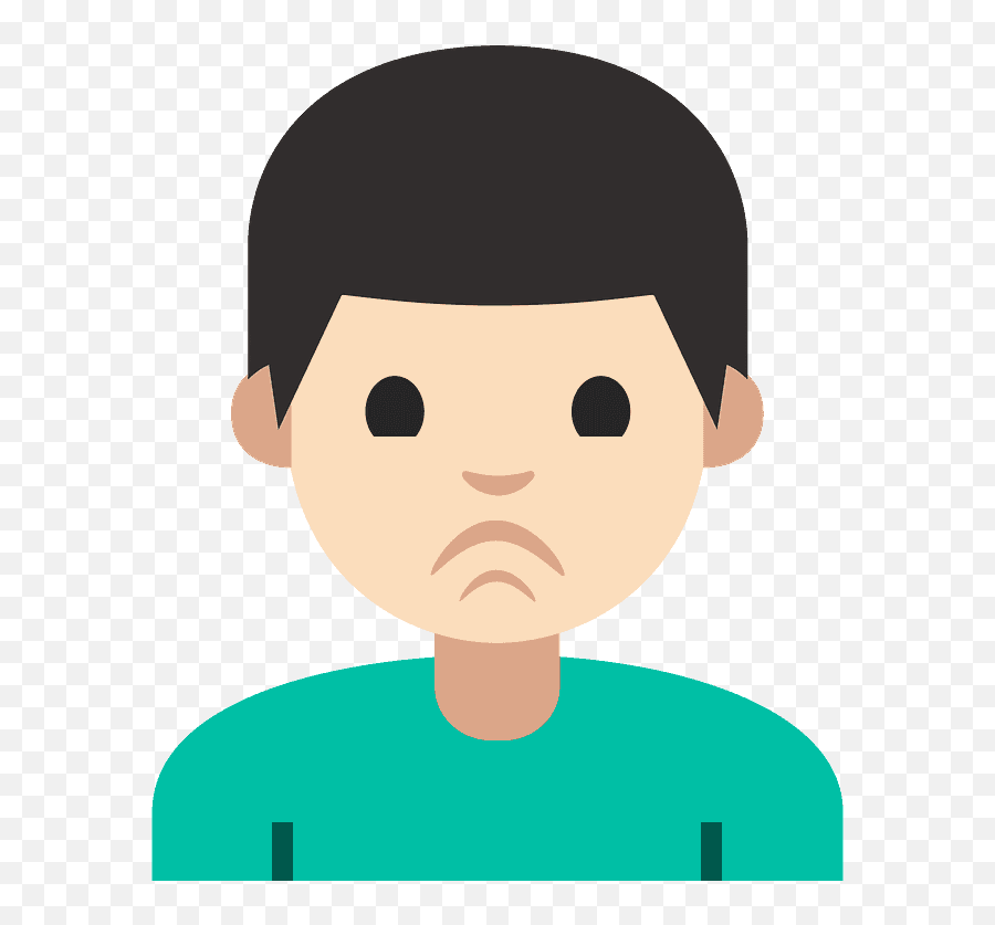 Man Pouting Emoji Clipart - Naval College Gardens,Male Shrug Emoji