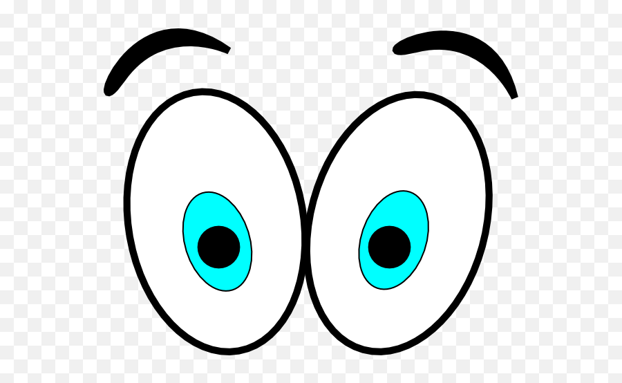 Big Cartoon Eyes Cartoon Eyes Clip Art At Vector Clip Art - Big Eyes Clipart Emoji,Eyeballs Emoji