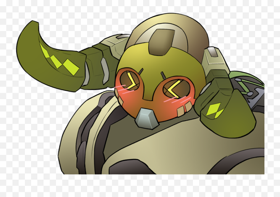 It Never Ends Orisa Has The Cutest Emoji Faces - Orisa Blush Overwatch,Overwatch Emoji