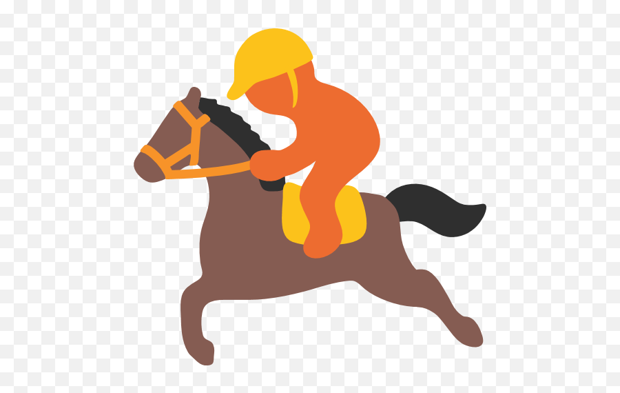 Horse Racing Emoji For Facebook Email - Horse Racing,Horse Emoticon