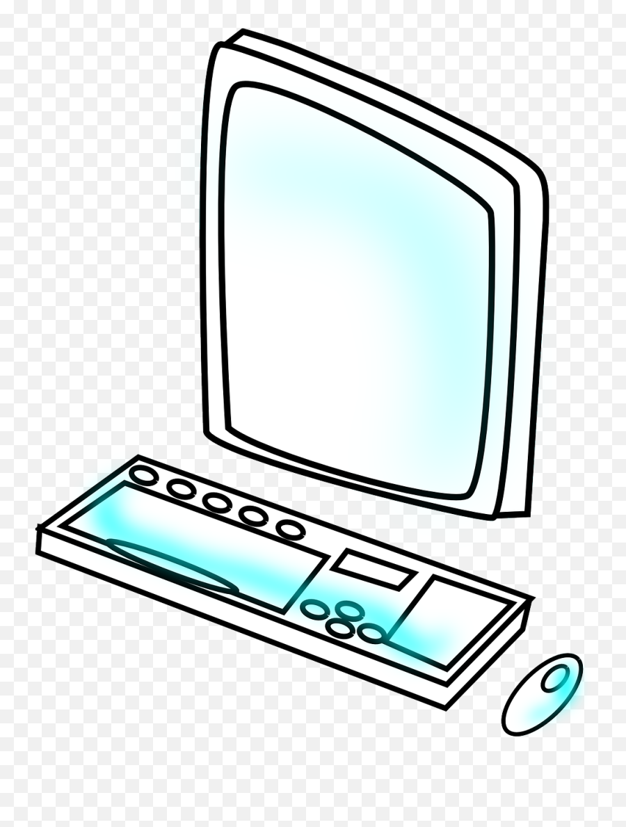 Computer Monitor Pc Desktop Workplace - Animation With Computer Emoji,Keyboard Emoticons List