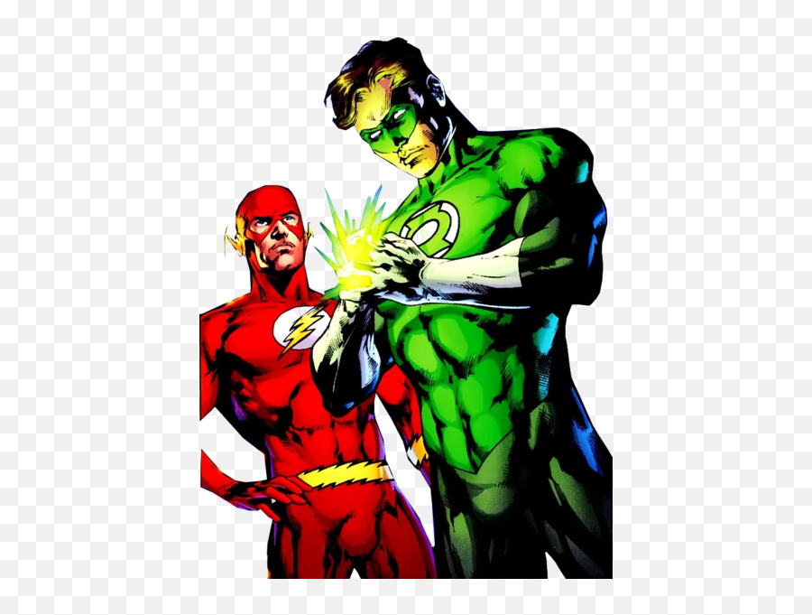 Green Lantern And The Flash - Green Lantern Flash Emoji,Green Lantern Emoji