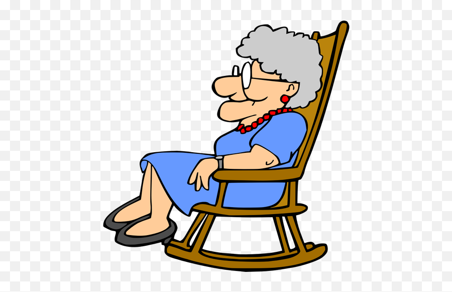 Grandma Resting - Grandma Clipart Gif Emoji,Finger Down Emoji Png