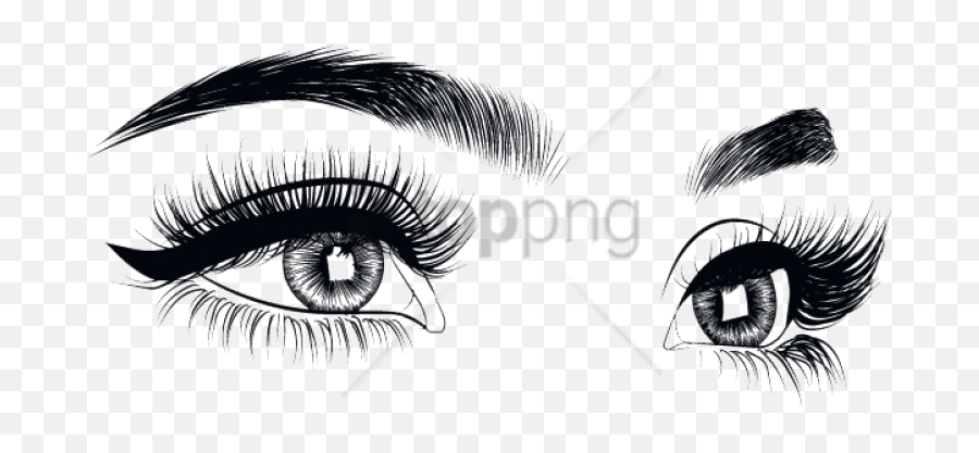 Eyelash Png Png Images Background - Transparent Cartoon Eyelash Png Emoji,Eyelash Emoji
