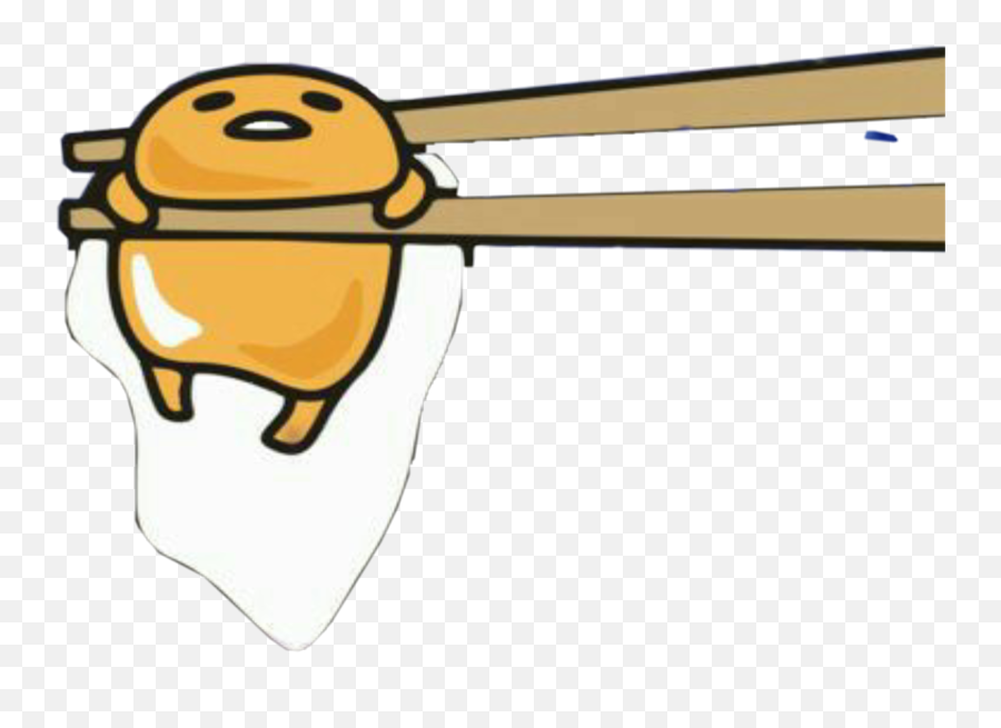 Gutatama Chopsticks - Gudetama Transparent Emoji,Chopsticks Emoji