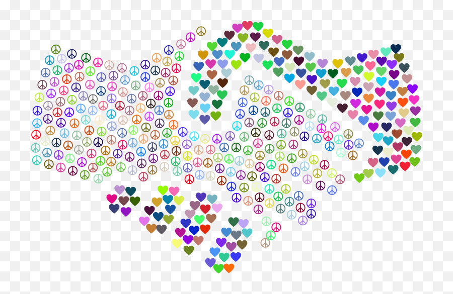 Download Free Png Peace And Love Handshake Prismatic - Dlpngcom Covid 19 Emoji,Emoji Handshake