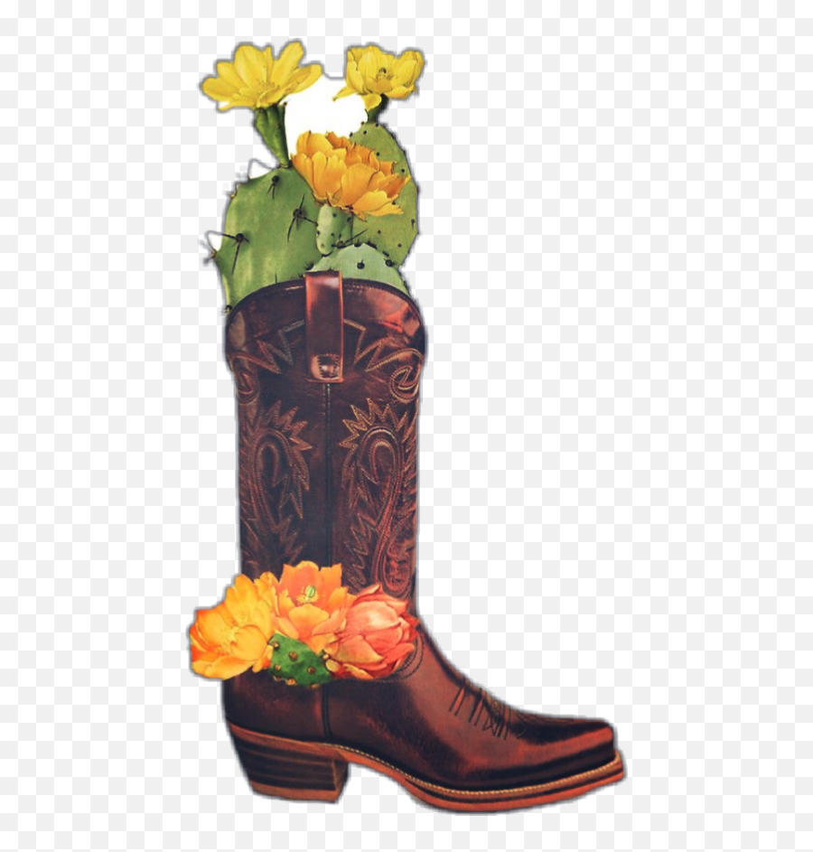 Cowboy Boots Sticker Challenge On Picsart - Prickly Pear Cactus Flowers Emoji,Snake Boots Emoji