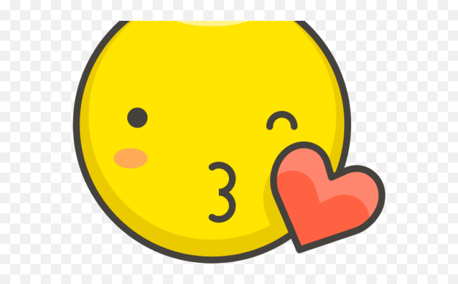 Kiss Smiley Clipart Png - Kiss Icon Emoji,Emoticono Beso