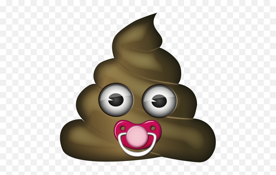 Emoji - Poop Emoji Head Exploding,Pacifier Emoji