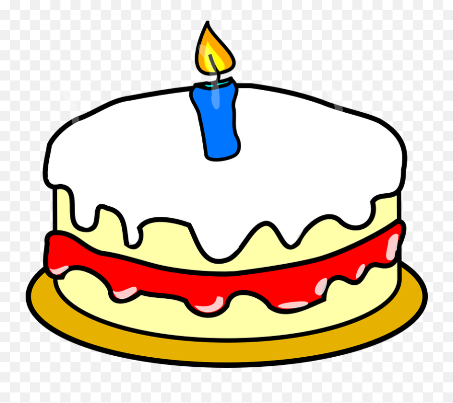 First Birthday Cake Candle - Birthday Cake Clip Arts Emoji,Facebook Cake Emoji