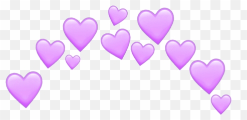 Hearts Purpleheart Crown - Light Purple Heart Emoji,Folder Emoji