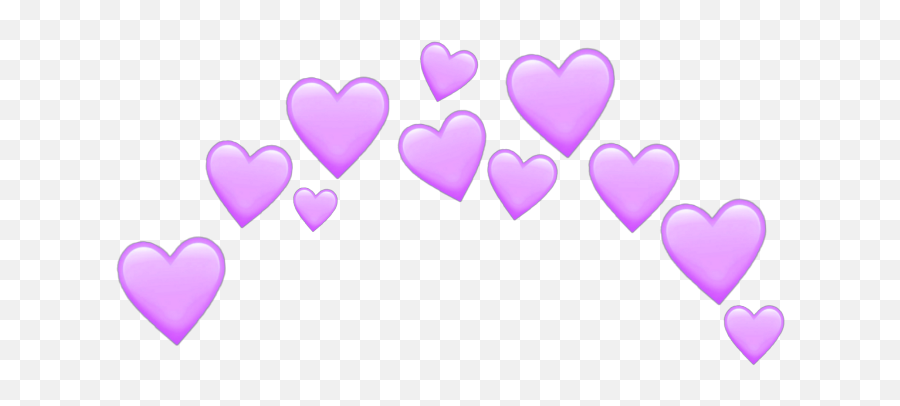 Hearts Purpleheart Crown - Light Purple Heart Emoji,Folder Emoji