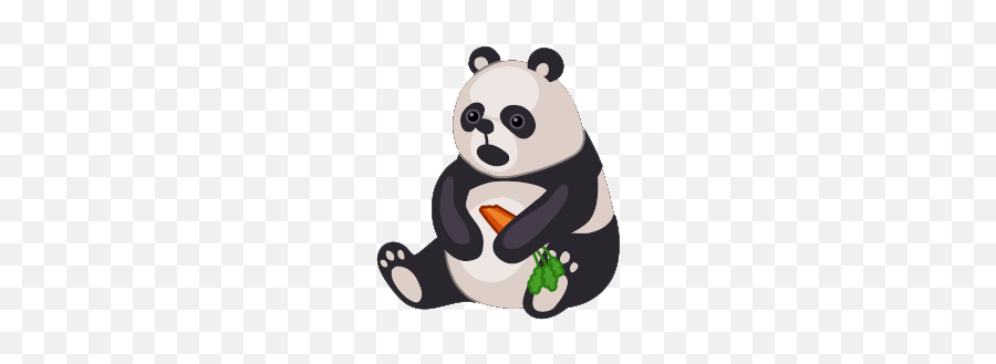 Evil Panda Stickers For Android Ios - Animated Panda Gif Transparent Emoji,Panda Emoticon