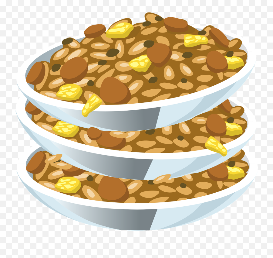 Rice Beans Plates Stacked Leftovers - Beans And Rice Png Emoji,Rice Bowl Emoji