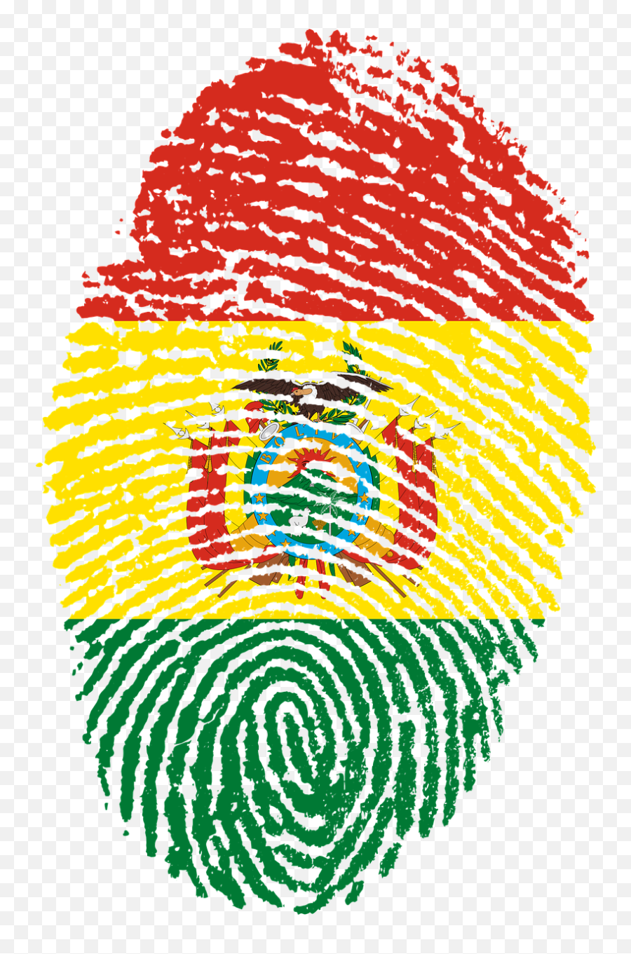 Bolivia Flag Fingerprint Country Pride - Challenges To Digital India Emoji,Bolivia Flag Emoji