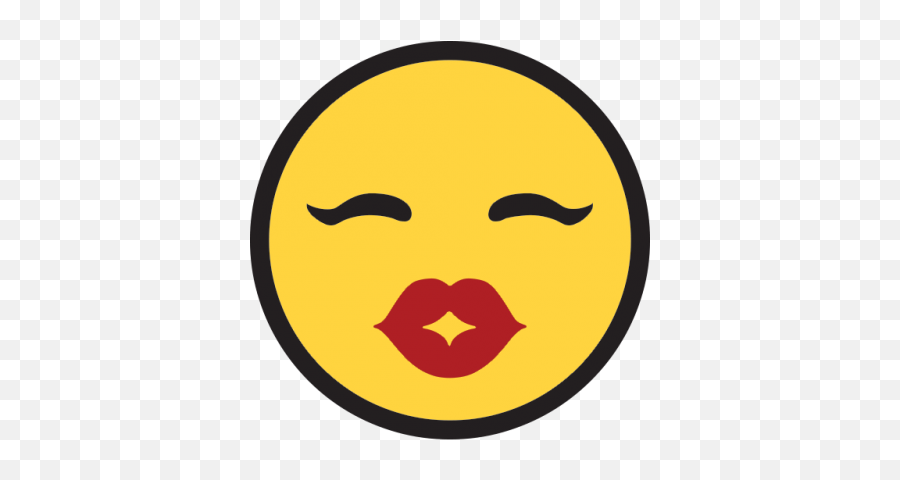 Kiss Smiley Simple Photo - Emojis,Kissy Face Emoji
