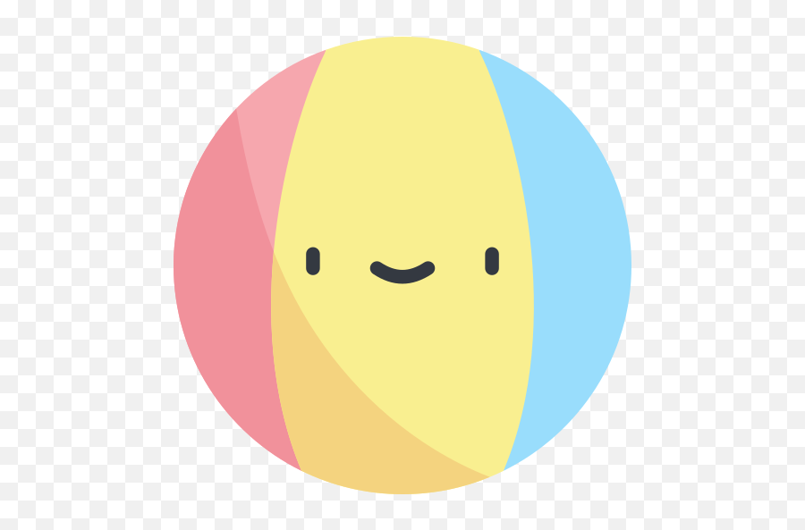 Beach Ball - Circle Emoji,Beach Emoticon