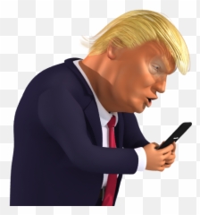 Trump Cartoon Png Picture - Trump Cartoon Transparent Background Emoji,Donald Trump Emoji