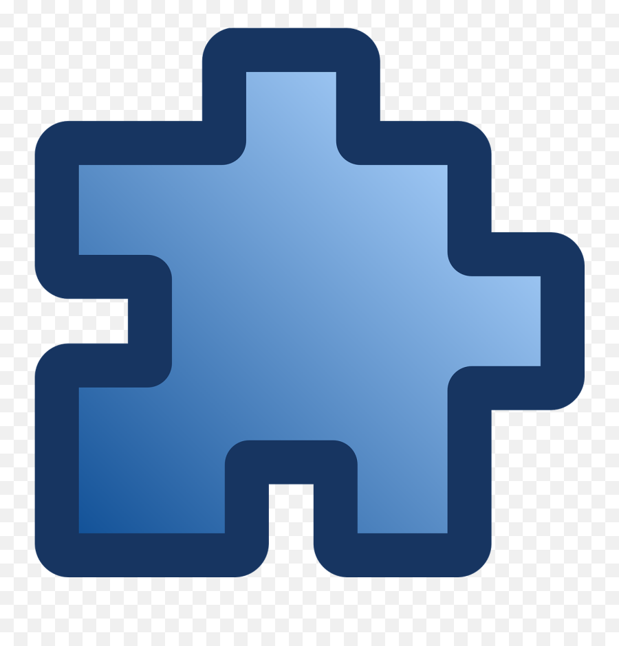 Puzzles Piece Blue Jigsaw Games - Clip Art Emoji,Emoji Jigsaw Puzzle