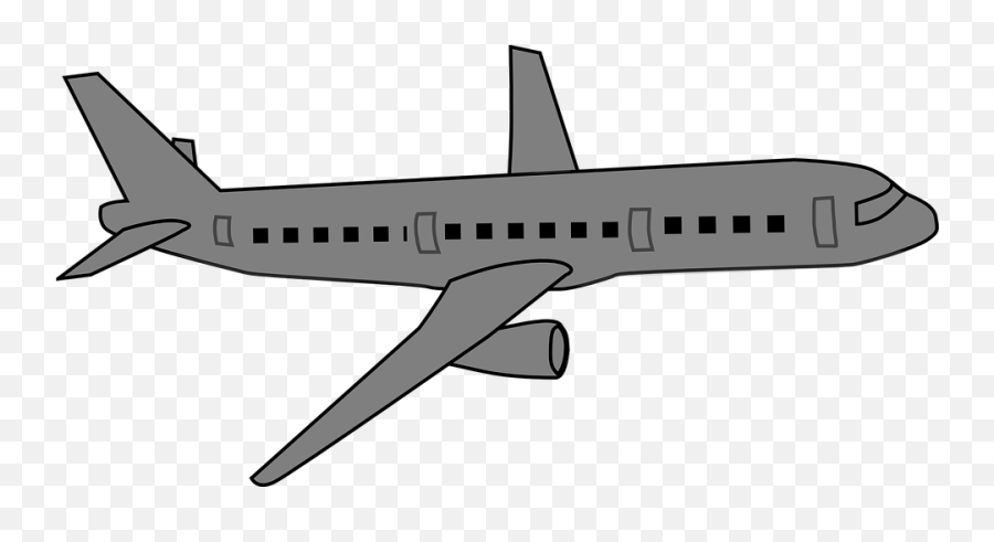 Free Airliner Plane Vectors - Gray Airplane Clipart Emoji,Anchor Emoticon