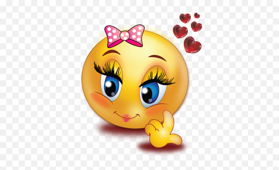 Loving Girl Emoji - Emoji Love Smiley Girl,Girl Emoji
